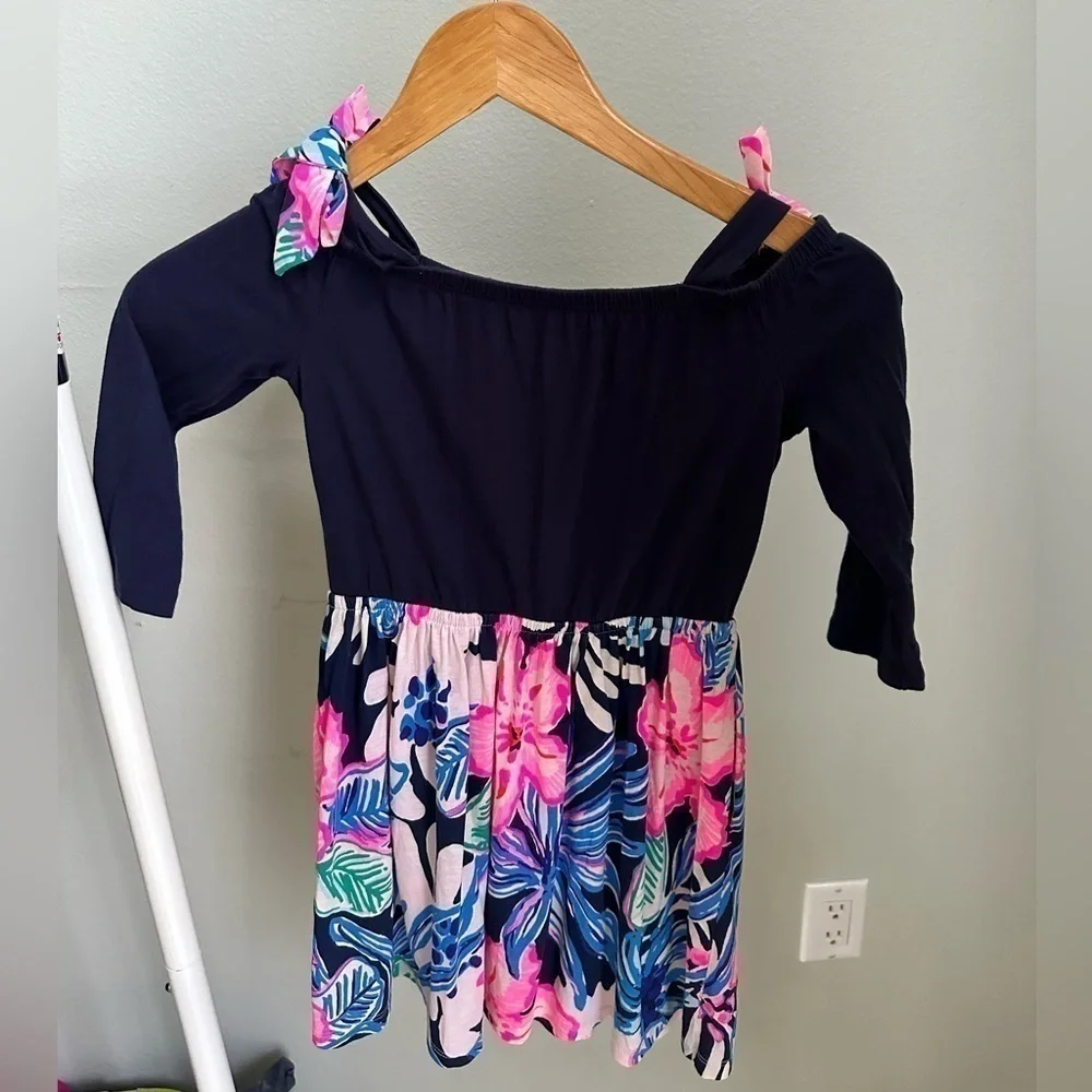 Lilly Pulitzer Girls Minisa Dress Living The Dream M (6-7)